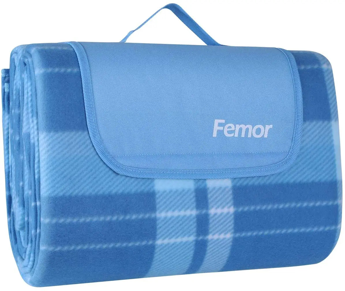 Outdoor Picnic Blanket with Waterproof Backing with Handles for Camping Picnic Hiking BBQ Travel Camping Blanket&Carrying Handle