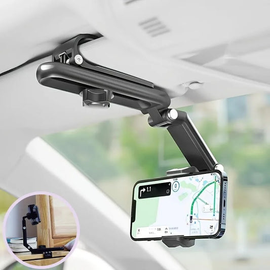 Universal Phone Holder 360° Rotating Sun Visor Multifunctional Phone Holder for Car Multifunctional Sun Visor Cell Phone Holder