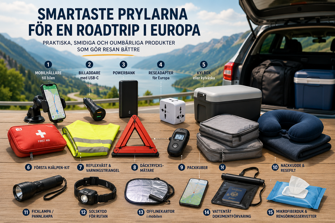 Smartaste prylarna för en roadtrip i Europa