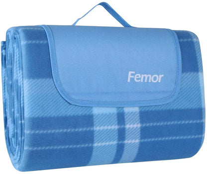 Outdoor Picnic Blanket with Waterproof Backing with Handles for Camping Picnic Hiking BBQ Travel Camping Blanket&Carrying Handle
