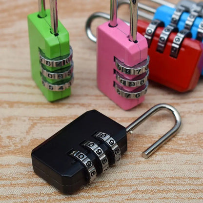 3 Dial Digit Password Lock Combination Suitcase Luggage Metal Code Password Locks Padlock Travel Safe Anti-Theft Cijfersloten