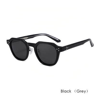 High-Quality Rivet Classic Sunglasses Men Women Brand Design Eye Sun Glasses Men Fashion Sunglasses UV400 Travel Driving