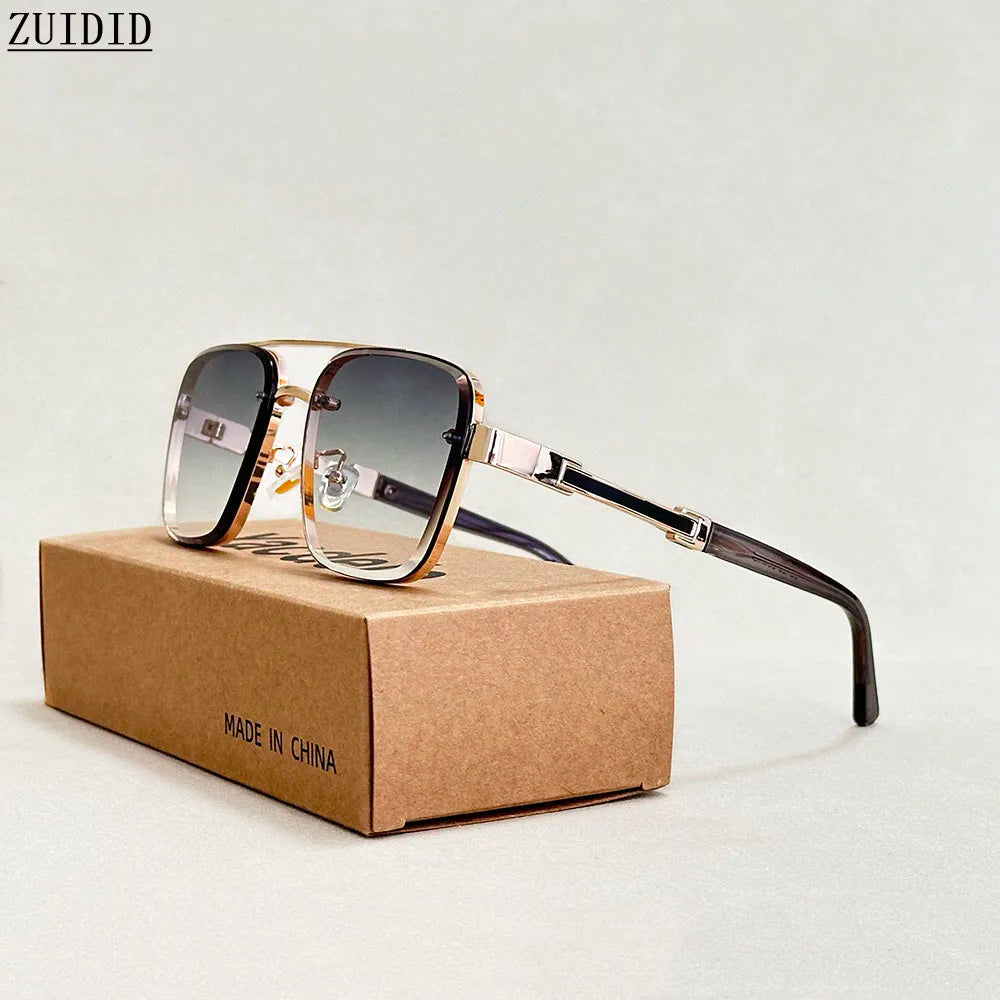 New Sunglasses for Men Luxury Fashion Glasses Sunscreen Square Sunglasses Women Trendy Vintage Gafas De Sol Hombre Zonnebril Su