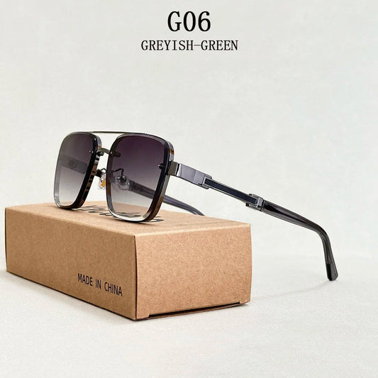 New Sunglasses for Men Luxury Fashion Glasses Sunscreen Square Sunglasses Women Trendy Vintage Gafas De Sol Hombre Zonnebril Su