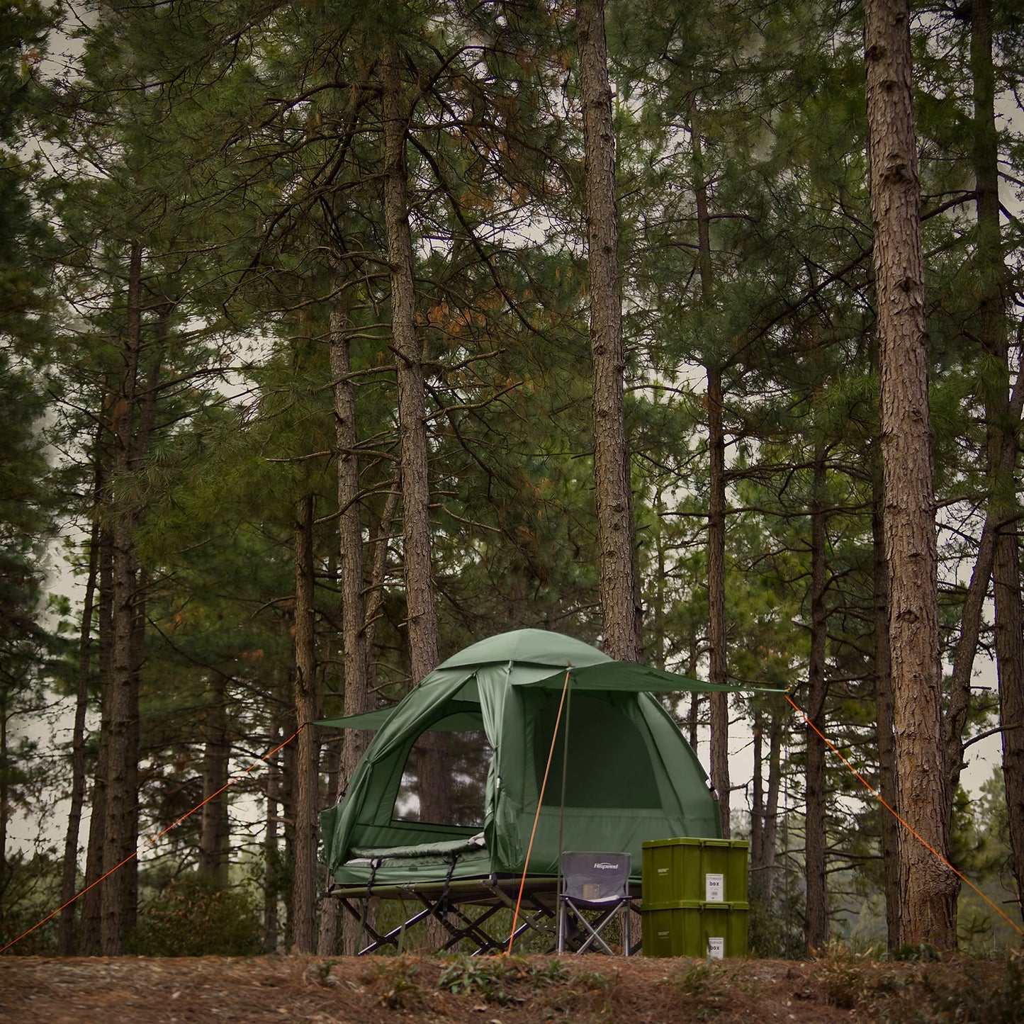 OGS32-L 4In1 Tent with Camping Bed Sleeping Bag Air Mattress and Accessories Camping Tent 2 People Camp Bed