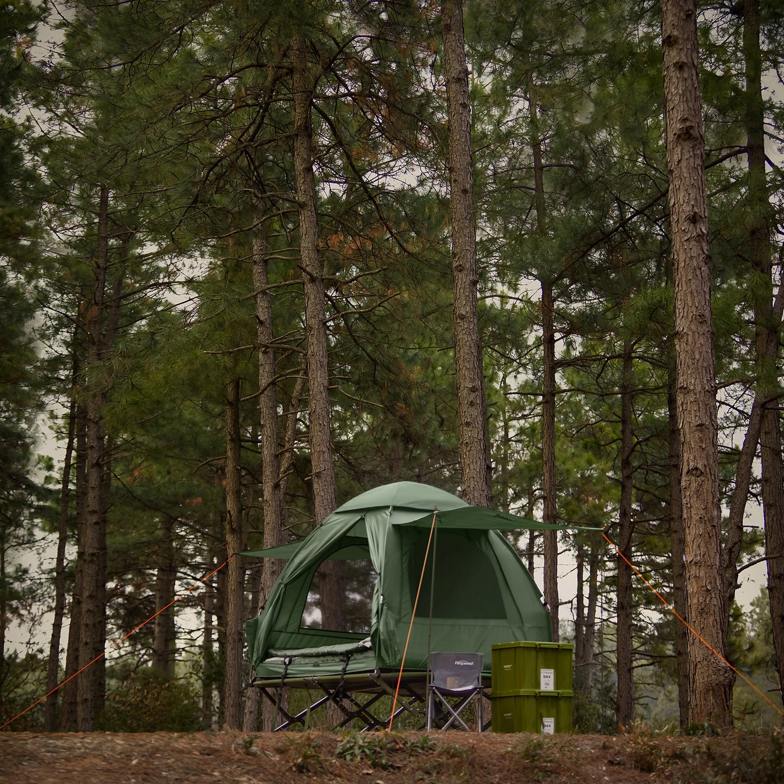 OGS32-L 4In1 Tent with Camping Bed Sleeping Bag Air Mattress and Accessories Camping Tent 2 People Camp Bed