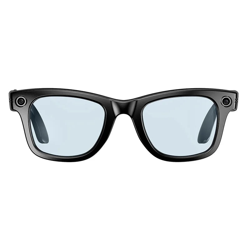 AI Smart Goggles TR Material Black 8MP Camera Bluetooth Phone Music Photochromatic