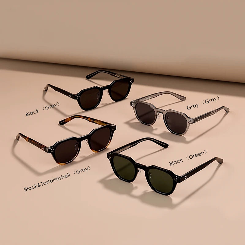 High-Quality Rivet Classic Sunglasses Men Women Brand Design Eye Sun Glasses Men Fashion Sunglasses UV400 Travel Driving