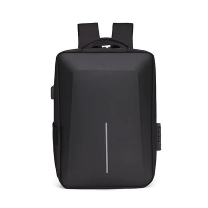 Men'S Casual Hard Shell Backpack Anti-Theft Backpack High Capacity Travel USB Charging Bag Fasion Business Computer Bag for Male