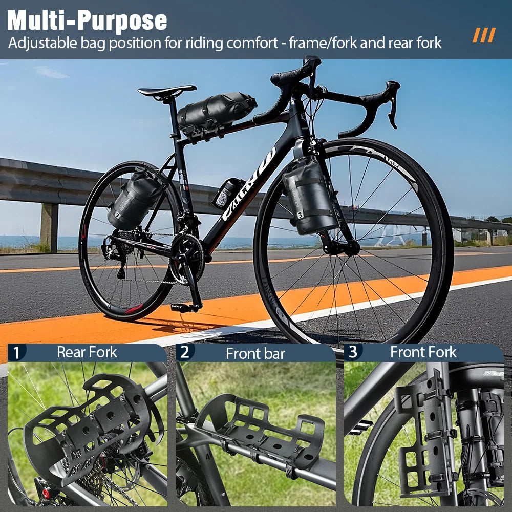 Portable Waterproof Bike Fork Bags 3L Portable Bike Bags Electric Scooter Bags Bicycle Front Bags Bicycle Fork Bags
