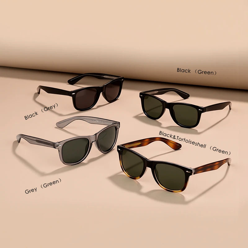 Fashion Vintage Square Sunglasses Men Women High-Quality Luxury Brand Designer Sun Glasses Driving Fishing UV400 Eyewear