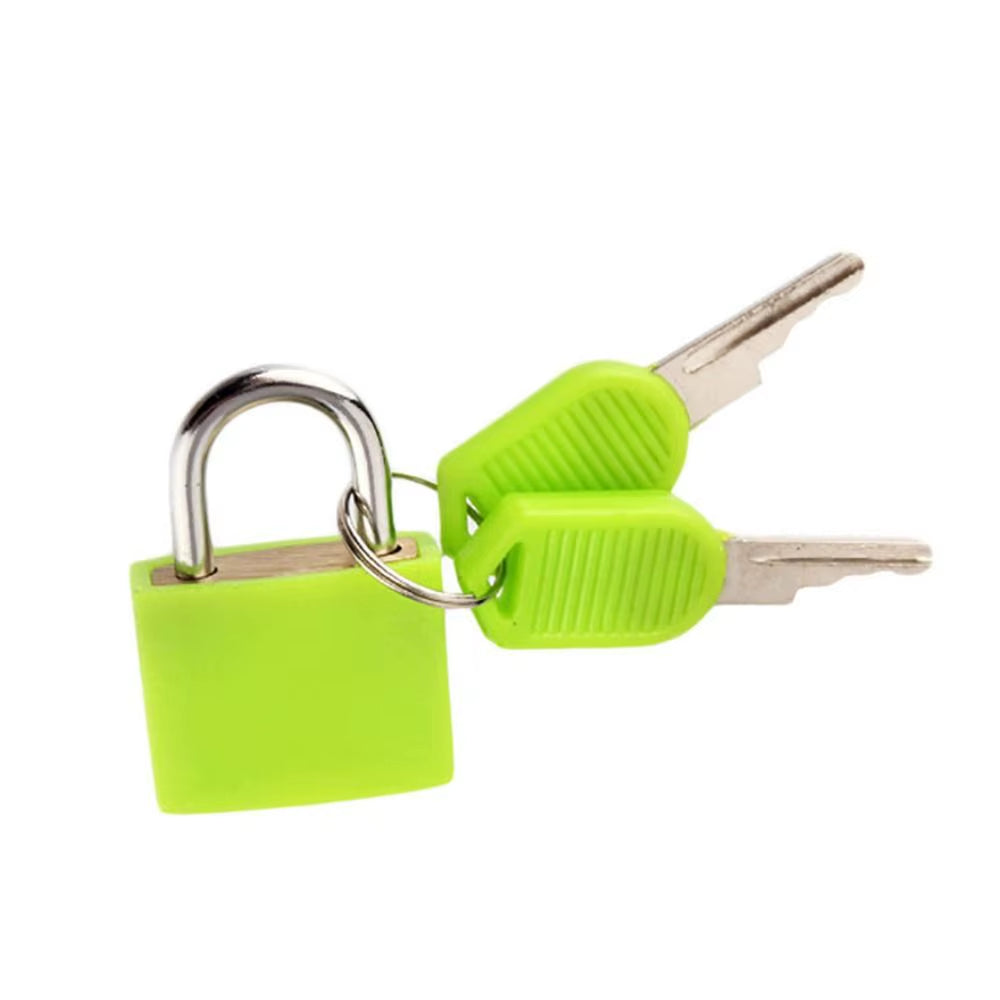 23MM Coloured Small Mini Suitcase Padlock Cabinet Door Bookbag Home Ornament Luggage Lock Dormitory Appliances Travel Supplies