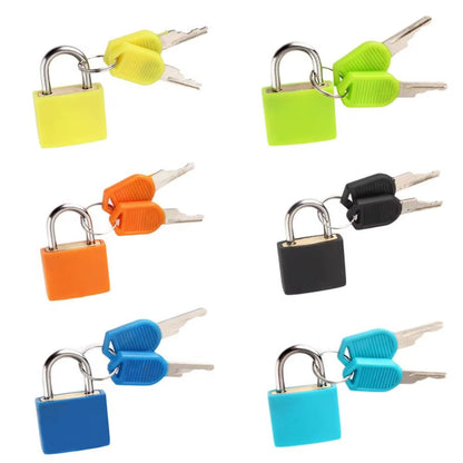 23MM Coloured Small Mini Suitcase Padlock Cabinet Door Bookbag Home Ornament Luggage Lock Dormitory Appliances Travel Supplies