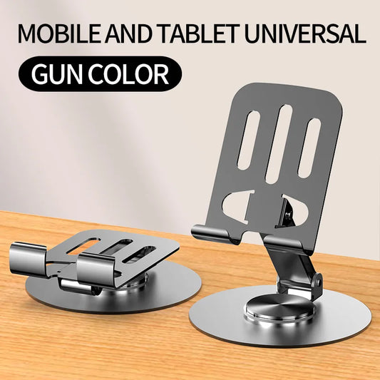 Metal Phone Holder Metal Phone Holder; Rotating and Folding Desktop Phone Holder