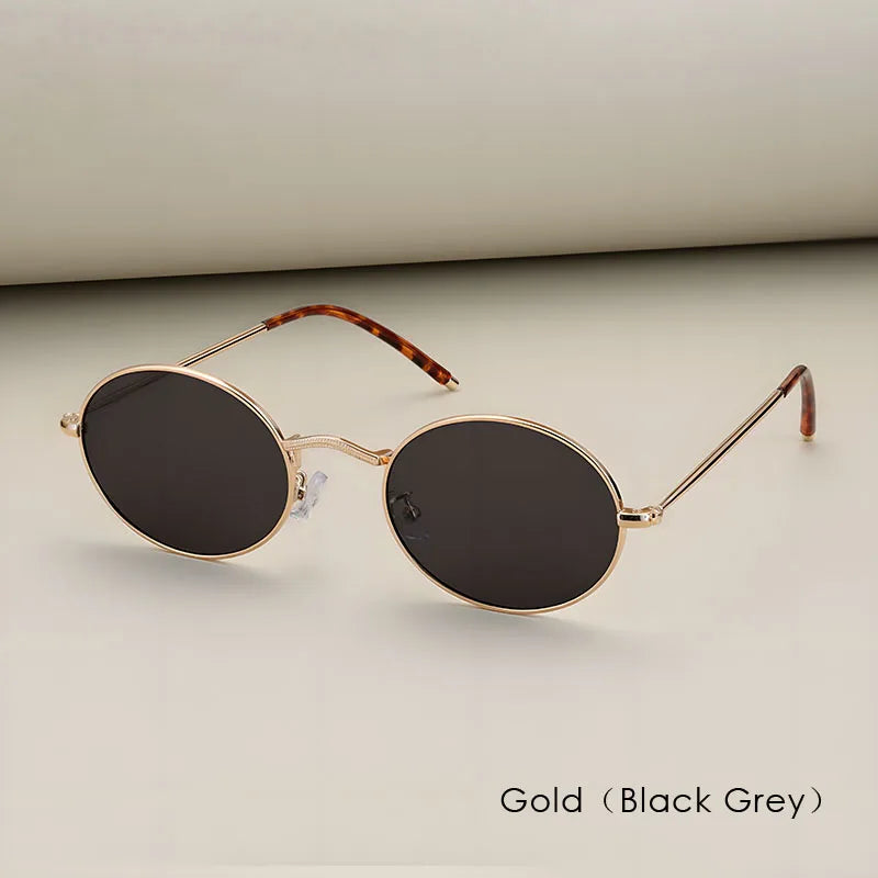 New 2025 Vintage Polarized Sunglasses Men Oval Retro UV400 Sun Glasses High Quality Alloy Eyewear Driving Fishing Sunglass