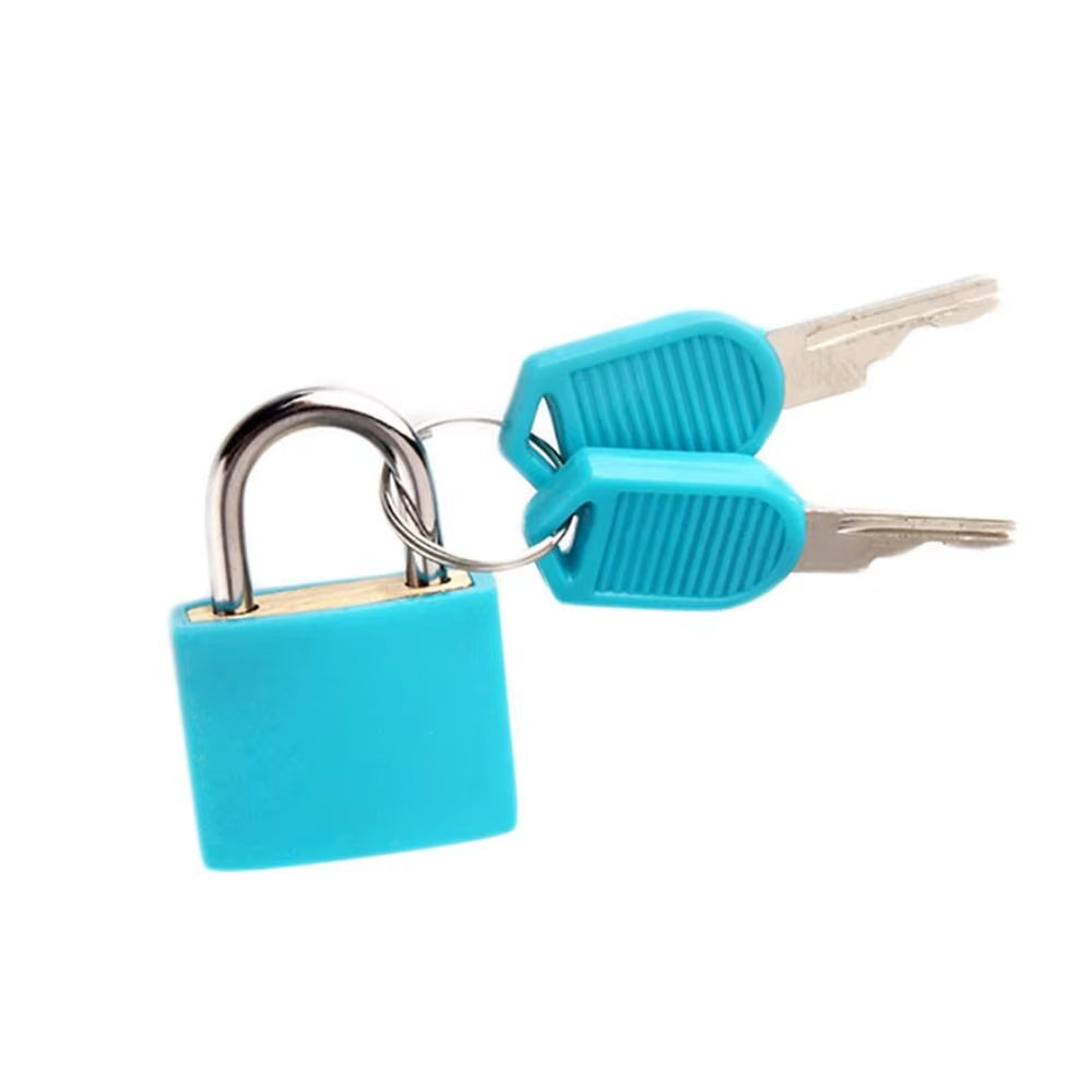 23MM Coloured Small Mini Suitcase Padlock Cabinet Door Bookbag Home Ornament Luggage Lock Dormitory Appliances Travel Supplies