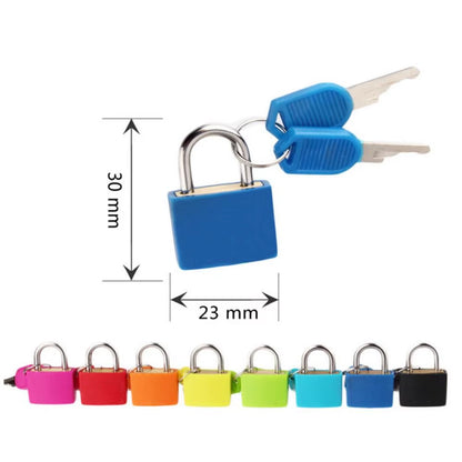 23MM Coloured Small Mini Suitcase Padlock Cabinet Door Bookbag Home Ornament Luggage Lock Dormitory Appliances Travel Supplies