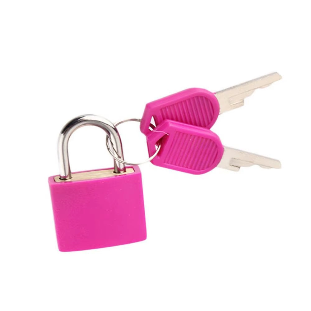 23MM Coloured Small Mini Suitcase Padlock Cabinet Door Bookbag Home Ornament Luggage Lock Dormitory Appliances Travel Supplies
