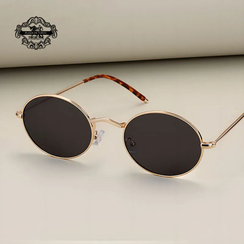 New 2025 Vintage Polarized Sunglasses Men Oval Retro UV400 Sun Glasses High Quality Alloy Eyewear Driving Fishing Sunglass