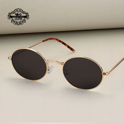 New 2025 Vintage Polarized Sunglasses Men Oval Retro UV400 Sun Glasses High Quality Alloy Eyewear Driving Fishing Sunglass
