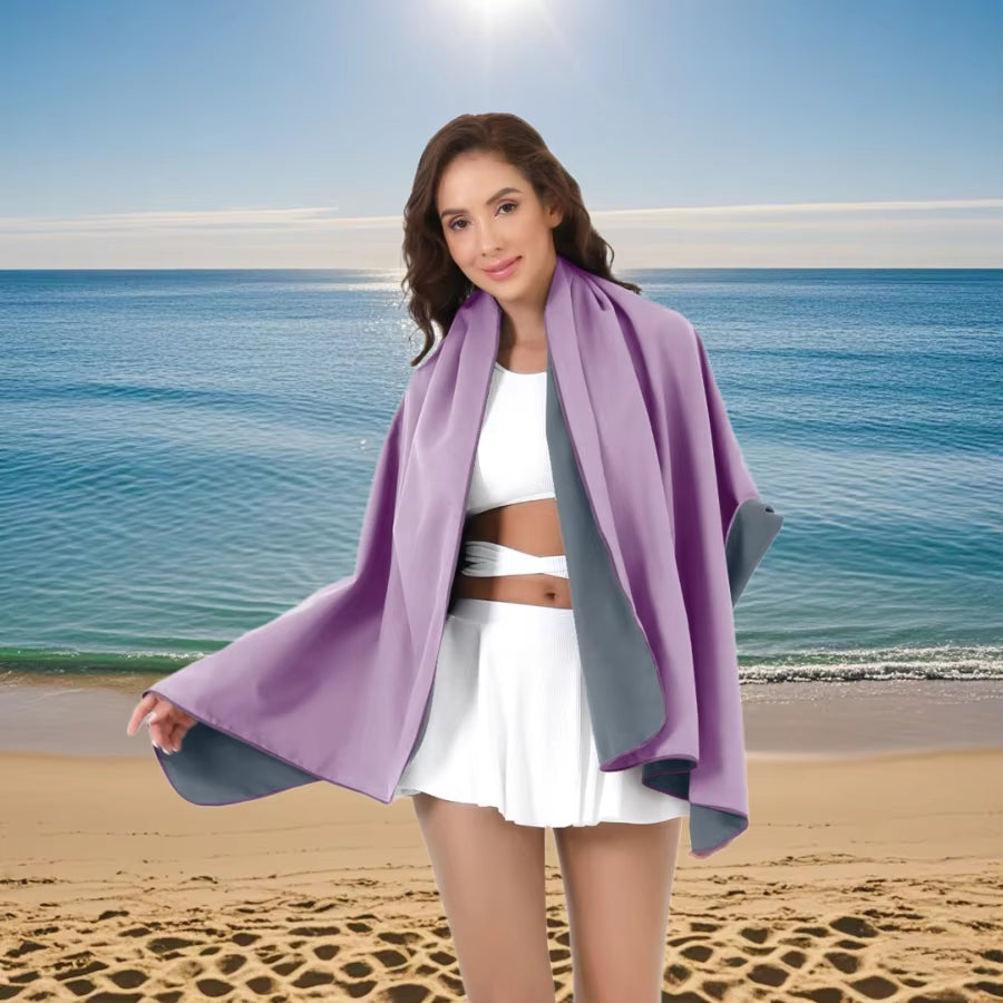 Beach Towel Oversized,Thick Sand Free Microfiber Quick Dry Towel 31.5”X71”, Super Absorbent Soft Swim Beachtowels for Men, Women