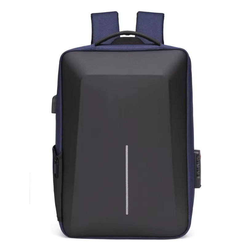 Men'S Casual Hard Shell Backpack Anti-Theft Backpack High Capacity Travel USB Charging Bag Fasion Business Computer Bag for Male