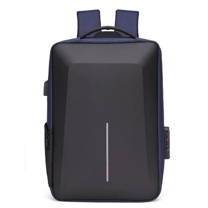Men'S Casual Hard Shell Backpack Anti-Theft Backpack High Capacity Travel USB Charging Bag Fasion Business Computer Bag for Male
