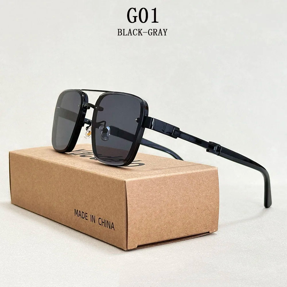 New Sunglasses for Men Luxury Fashion Glasses Sunscreen Square Sunglasses Women Trendy Vintage Gafas De Sol Hombre Zonnebril Su
