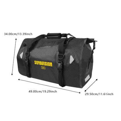 Motorcycle Dry Bag Waterproof Reflective Tail Duffle Bag Skiing Travel Hiking Camping Boating Riding Fishing Outdoor Luggage