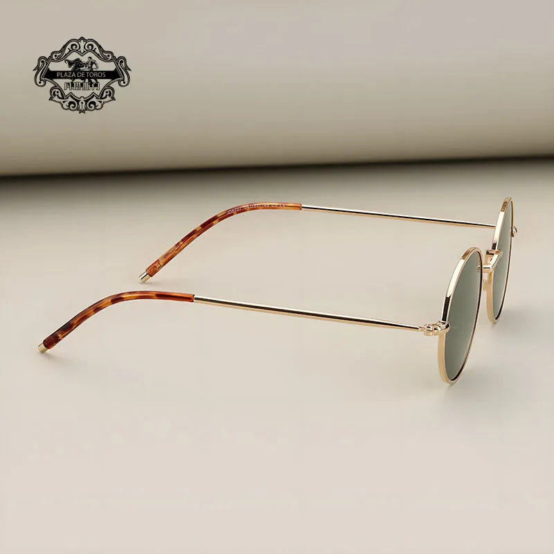 New 2025 Vintage Polarized Sunglasses Men Oval Retro UV400 Sun Glasses High Quality Alloy Eyewear Driving Fishing Sunglass