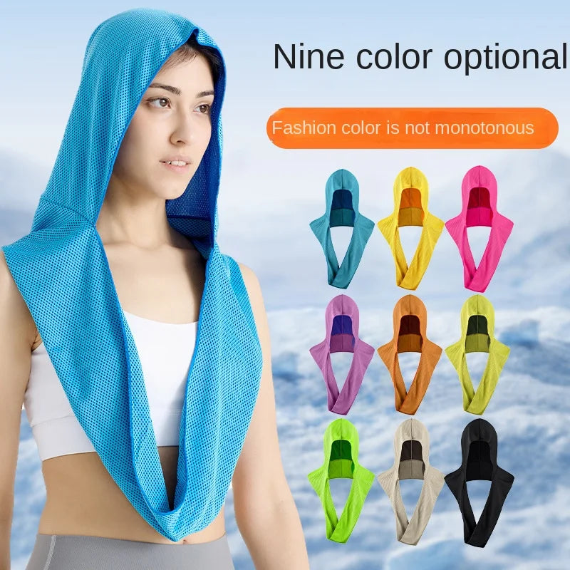 Cold Sports Towel Head Wearl Outdoor Fitness Sunscreen Quick Drying Cooling Breathable Swimming Boys Men Women Girls Beach Y9