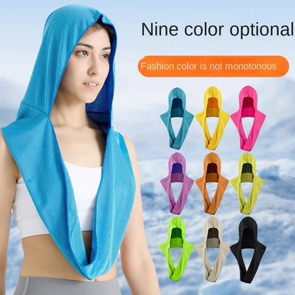 Cold Sports Towel Head Wearl Outdoor Fitness Sunscreen Quick Drying Cooling Breathable Swimming Boys Men Women Girls Beach Y9