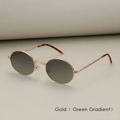 New 2025 Vintage Polarized Sunglasses Men Oval Retro UV400 Sun Glasses High Quality Alloy Eyewear Driving Fishing Sunglass