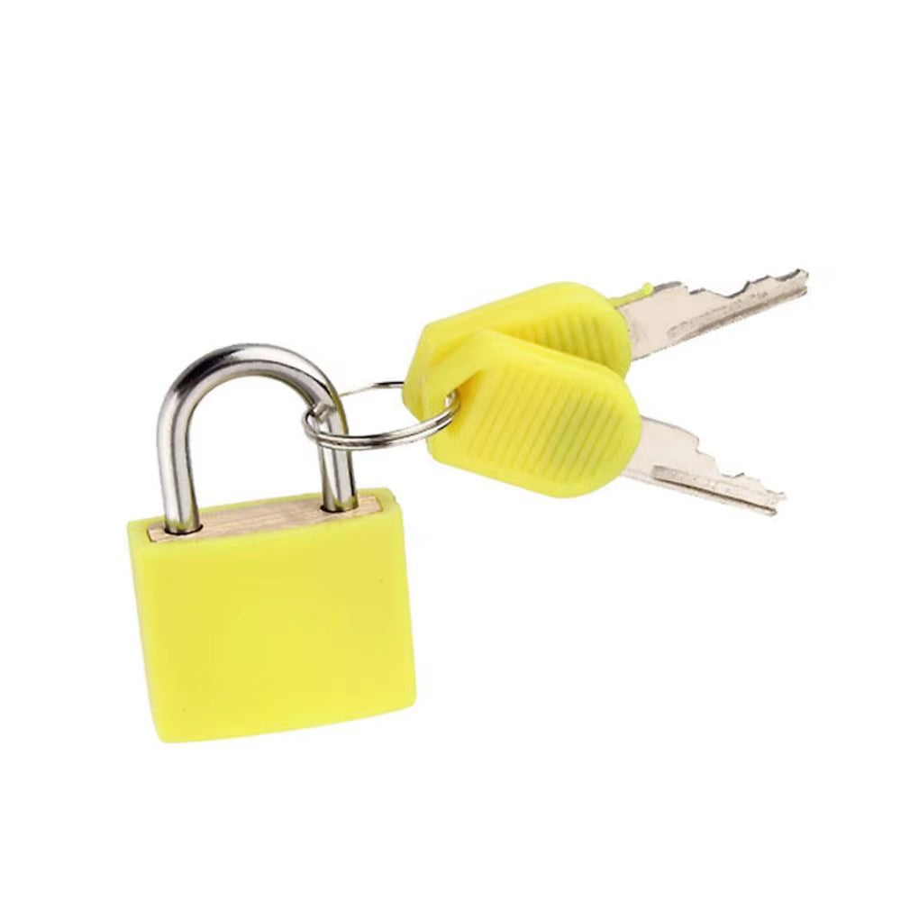 23MM Coloured Small Mini Suitcase Padlock Cabinet Door Bookbag Home Ornament Luggage Lock Dormitory Appliances Travel Supplies