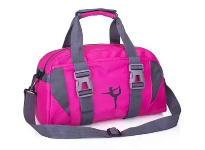 Yoga Fitness Bag Waterproof Nylon Training Shoulder Crossbody Sport Bags for Women Fitness Travel Duffel Clothes Gym Bags