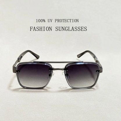 New Sunglasses for Men Luxury Fashion Glasses Sunscreen Square Sunglasses Women Trendy Vintage Gafas De Sol Hombre Zonnebril Su