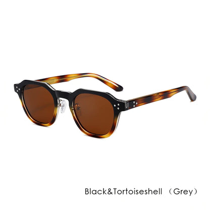 High-Quality Rivet Classic Sunglasses Men Women Brand Design Eye Sun Glasses Men Fashion Sunglasses UV400 Travel Driving