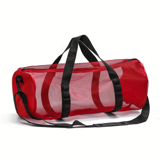 Large Capacity Mesh Duffel Bag, Breathable Swimming Gym Bag,Beach Mesh Dive Bag, Perfect for Beach and Water Sports