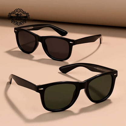 Fashion Vintage Square Sunglasses Men Women High-Quality Luxury Brand Designer Sun Glasses Driving Fishing UV400 Eyewear