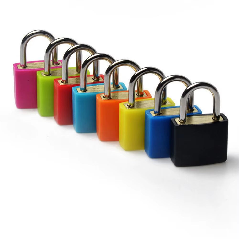 23MM Coloured Small Mini Suitcase Padlock Cabinet Door Bookbag Home Ornament Luggage Lock Dormitory Appliances Travel Supplies