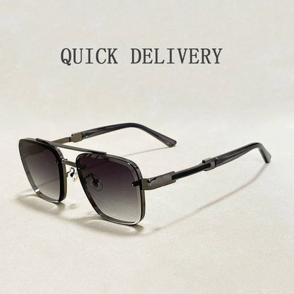New Sunglasses for Men Luxury Fashion Glasses Sunscreen Square Sunglasses Women Trendy Vintage Gafas De Sol Hombre Zonnebril Su