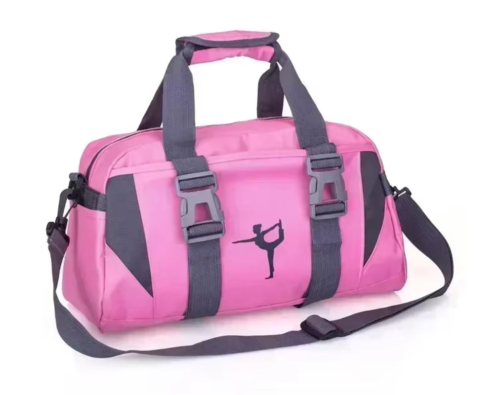 Yoga Fitness Bag Waterproof Nylon Training Shoulder Crossbody Sport Bags for Women Fitness Travel Duffel Clothes Gym Bags