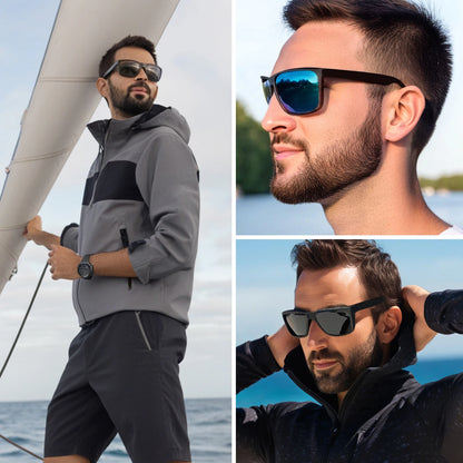 XL Z87 Safety Sport Sunglasses Men Big Wide Heads TR90 Ultralight UV400 Oversized Shades Outdoor 8108