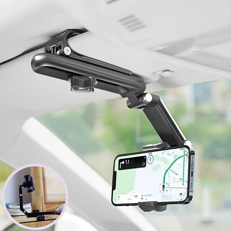 Universal Phone Holder 360° Rotating Sun Visor Multifunctional Phone Holder for Car Multifunctional Sun Visor Cell Phone Holder