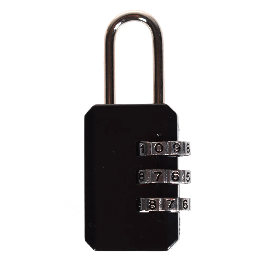 3 Dial Digit Password Lock Combination Suitcase Luggage Metal Code Password Locks Padlock Travel Safe Anti-Theft Cijfersloten