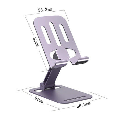 Metal Phone Holder Metal Phone Holder; Rotating and Folding Desktop Phone Holder